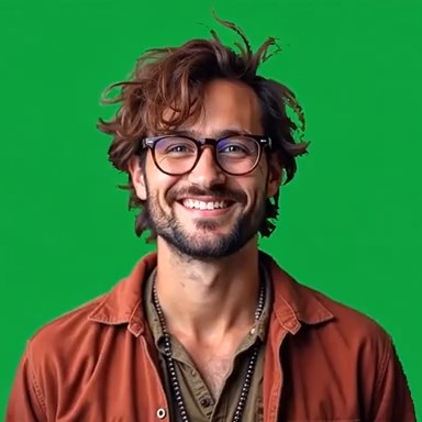 Avatar para vídeo educativo